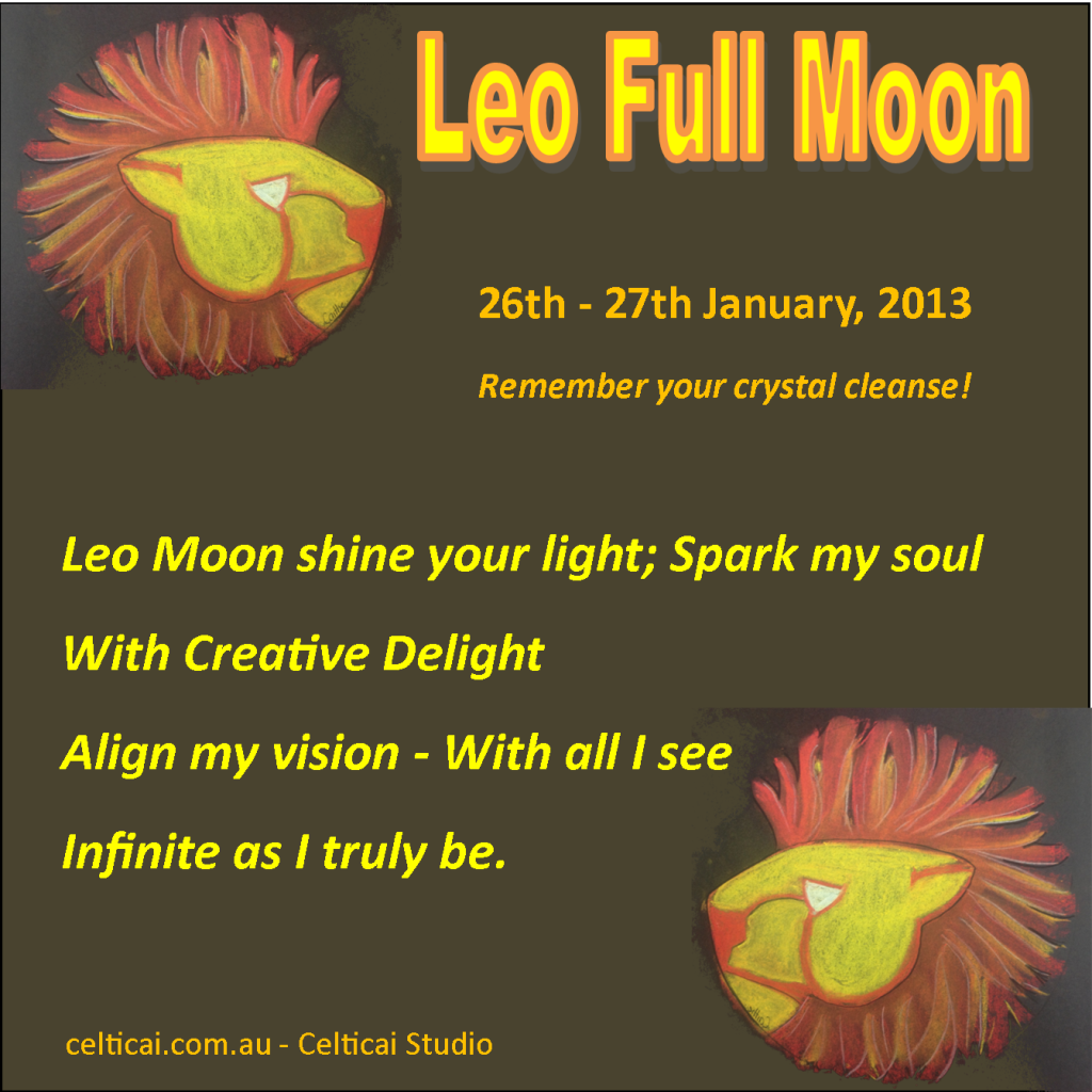 Leo Full Moon Healing Celticai Studio